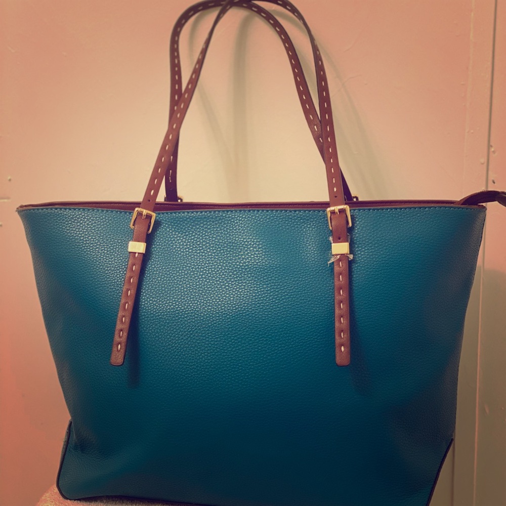 Turquoise / Brown Purse
